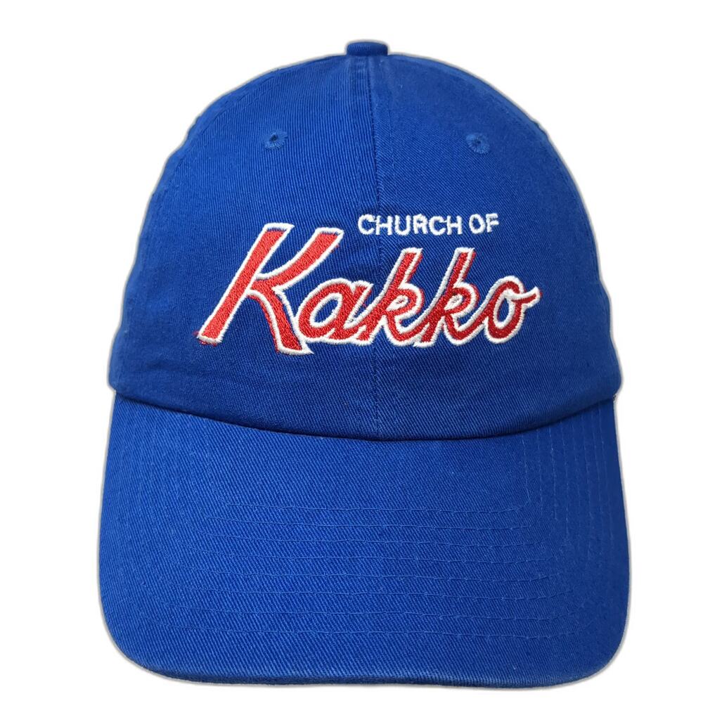 Bayside Baseball Cap Blue One Size Made in USA Slideback Kakko Church of hat
